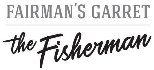 Fairmans Garret the Fisherman building logo.